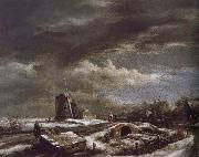 Jacob van Ruisdael Winter Landscape oil on canvas